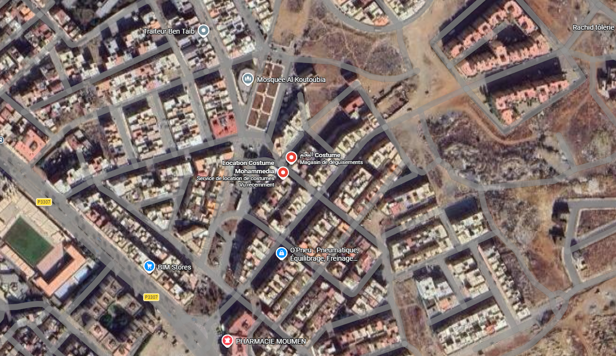 Localisation du magasin sur la carte